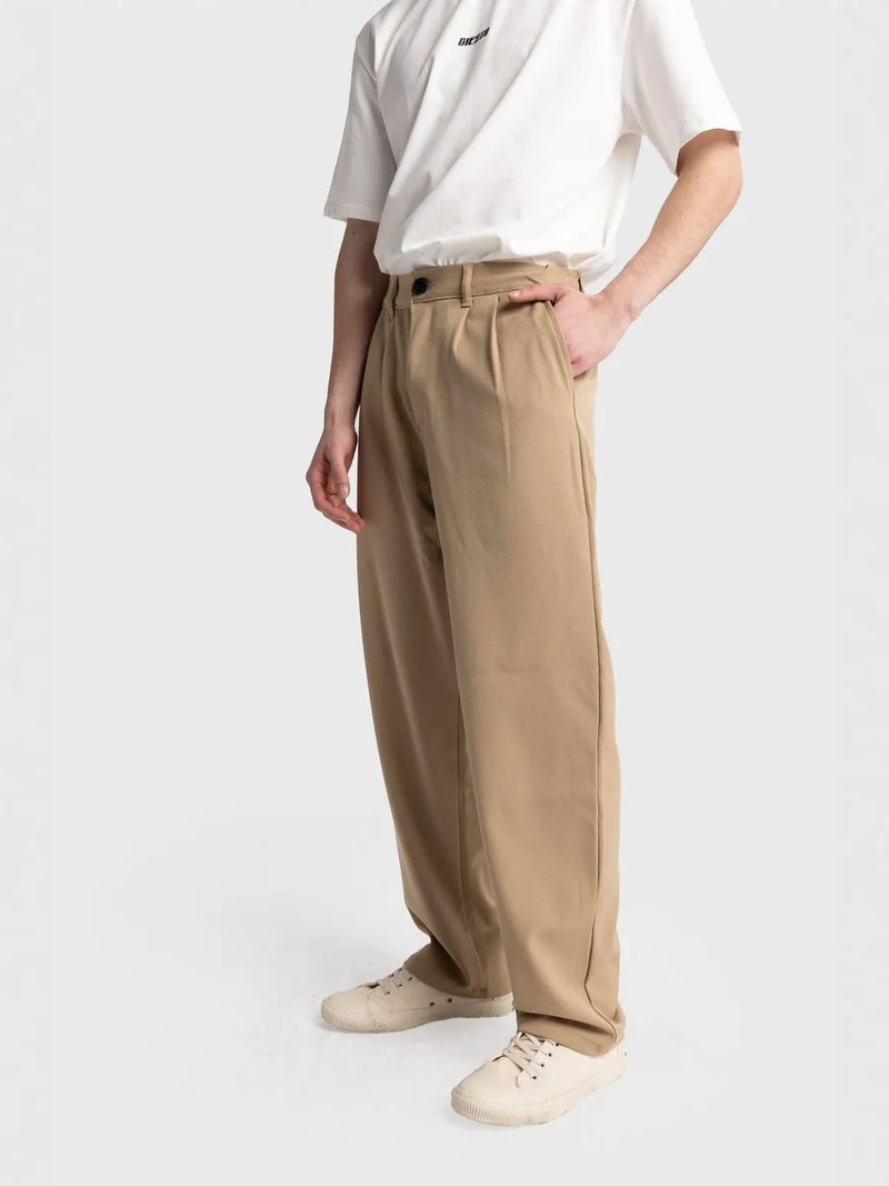 GIESTO Pleated Straight Leg Pants - Image 1